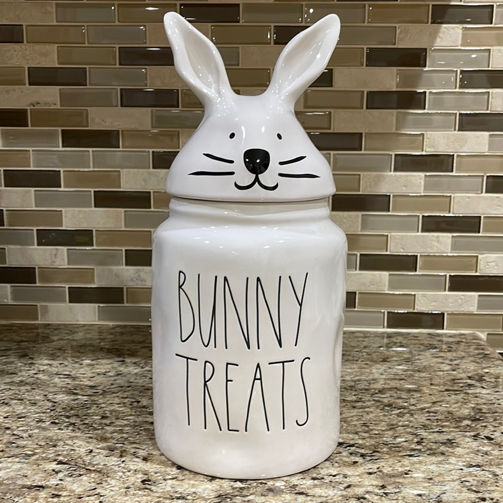 Rae Dunn Bunny Treat canister